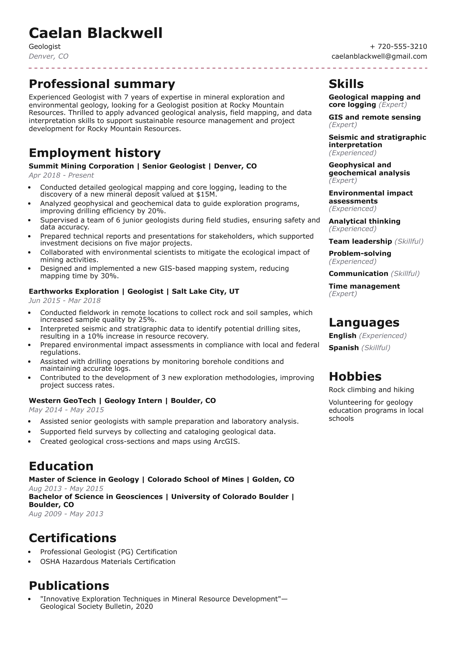 Geologist