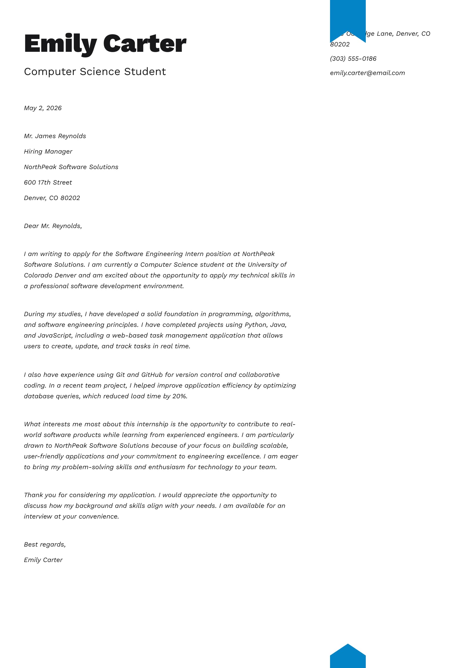 Software Engineering Internship