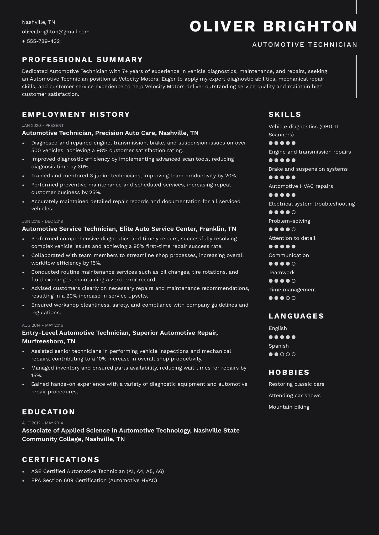 Automotive Technician