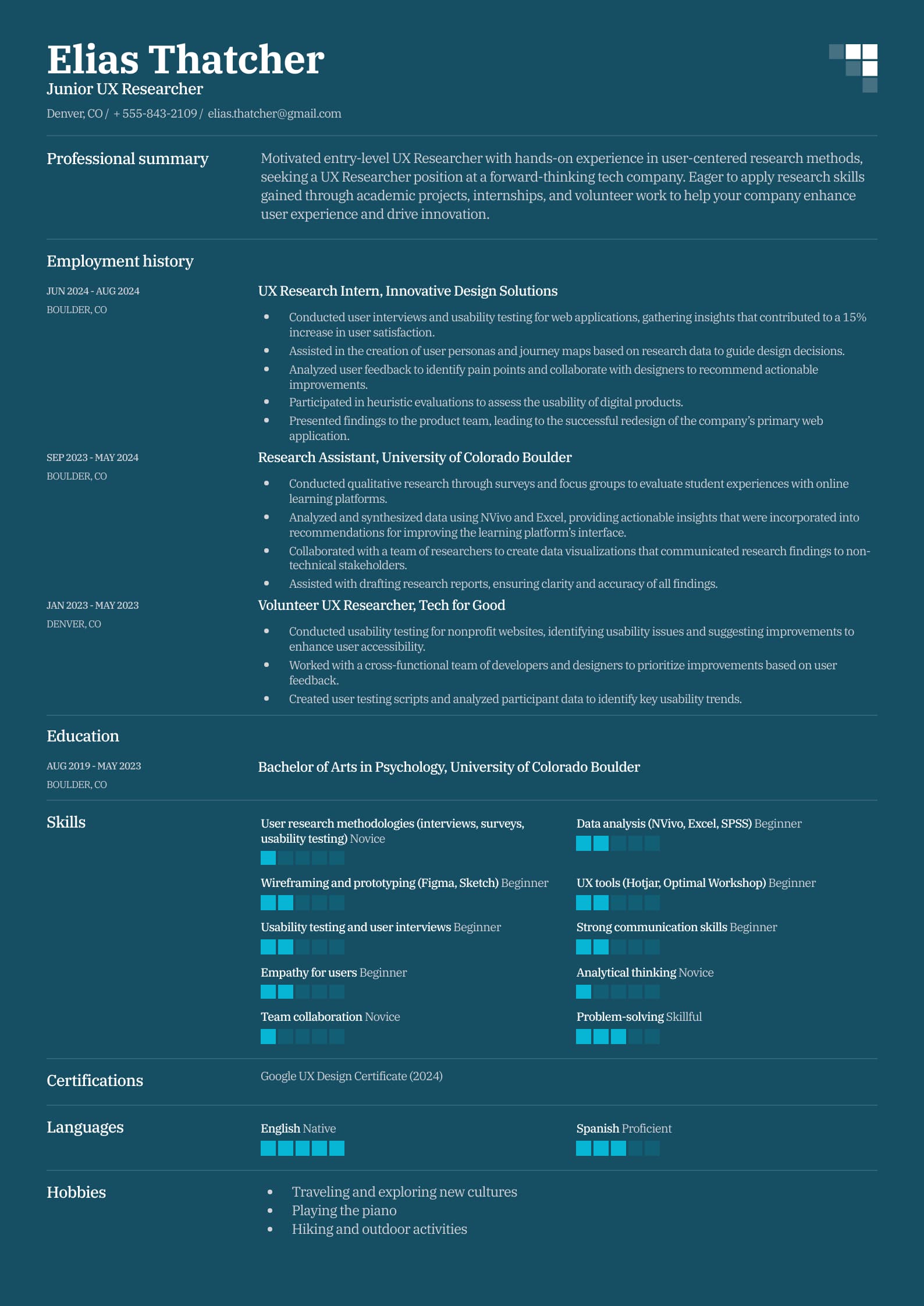 Junior UX Researcher