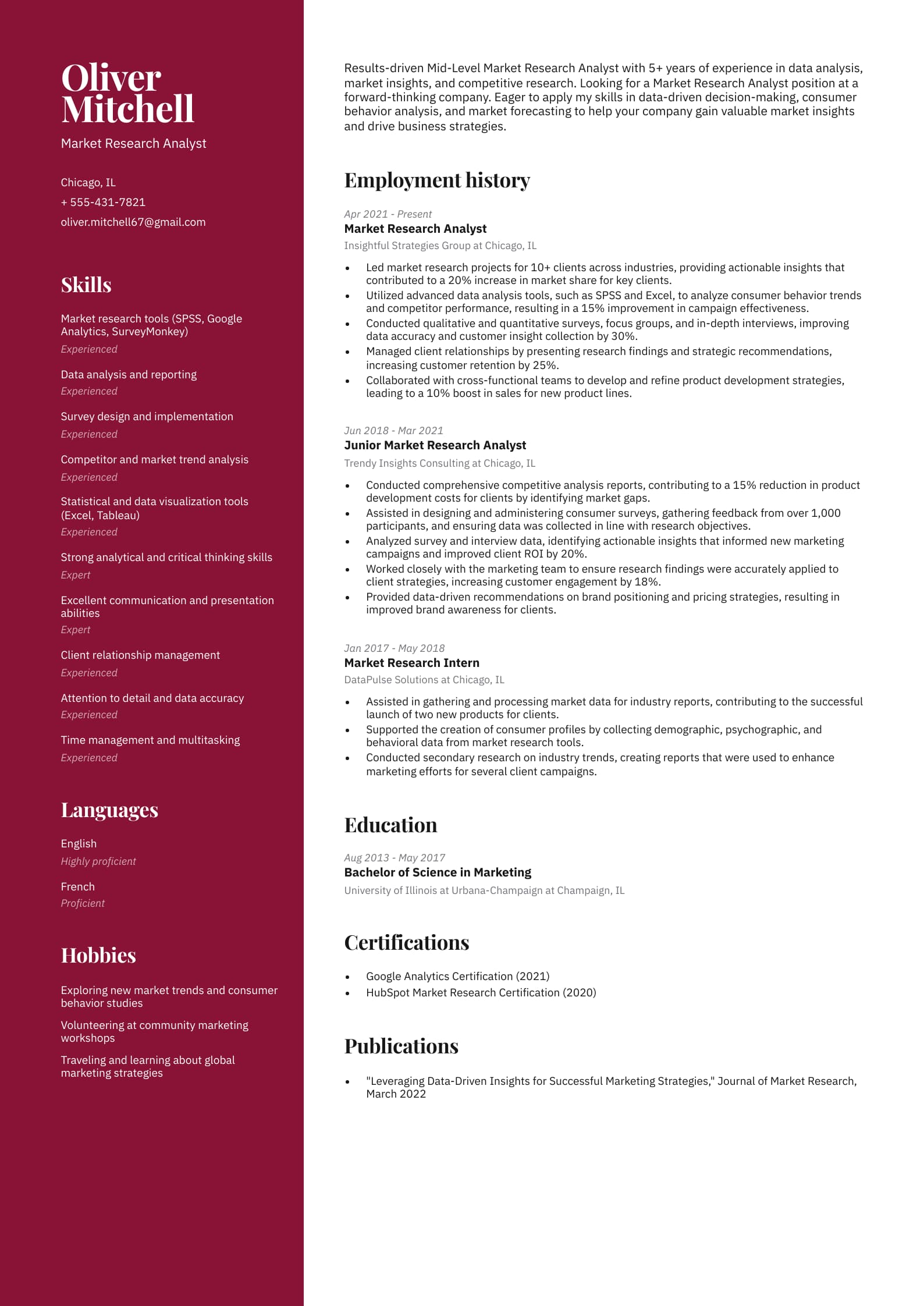 Market Research Analyst